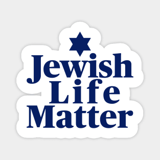 Jewish life matter, Blue Text Magnet