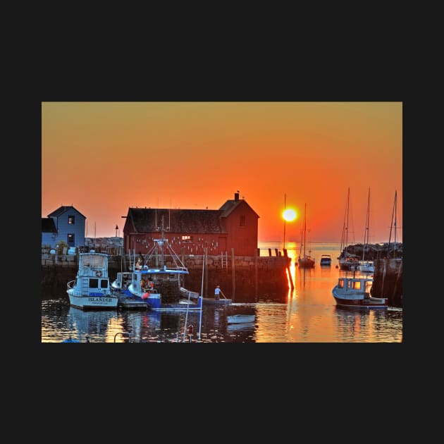 The sun rising by motif number 1 in Rockport MA by WayneOxfordPh