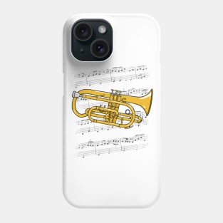 Cornet Player Cornetist Brass Musician (Colour) Phone Case