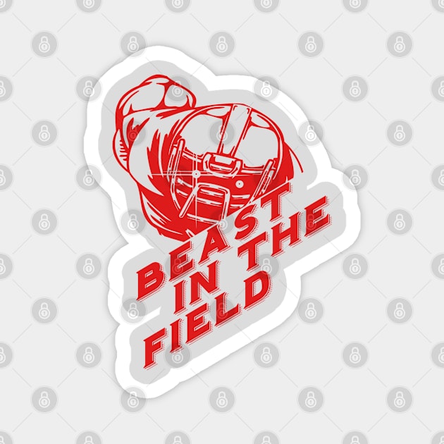 Beast In The Field Magnet by FamiLane