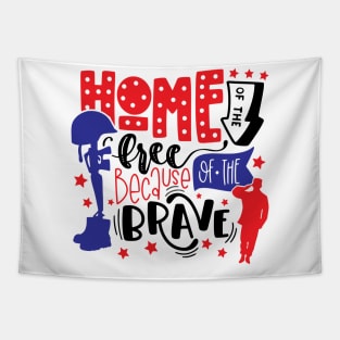 home Of The Free Because Of The Brave Tapestry