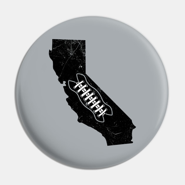 California Football, Retro - Silver Pin by KFig21