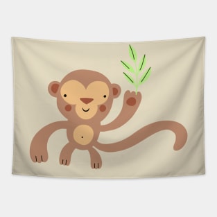 Happy monkey Tapestry