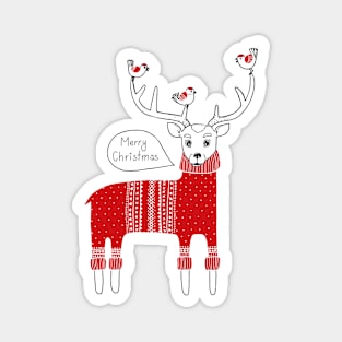 Christmas deer Magnet