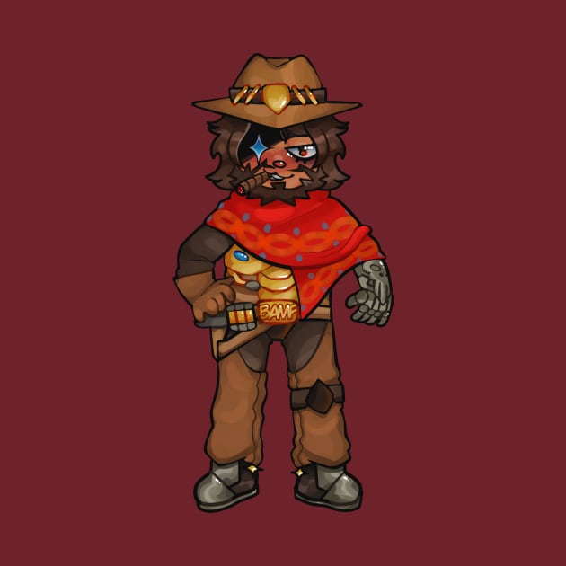 Mccree Overwatch Chibi by Beedle Goods