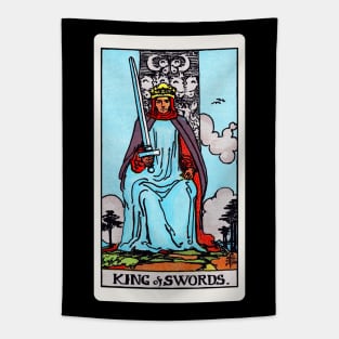 Card #63 - King Of Swords - Rider Waite Smith Tarot Tapestry