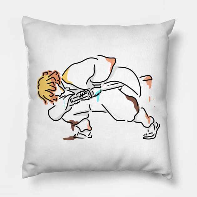 Zenitsu art Pillow by Kalpataru