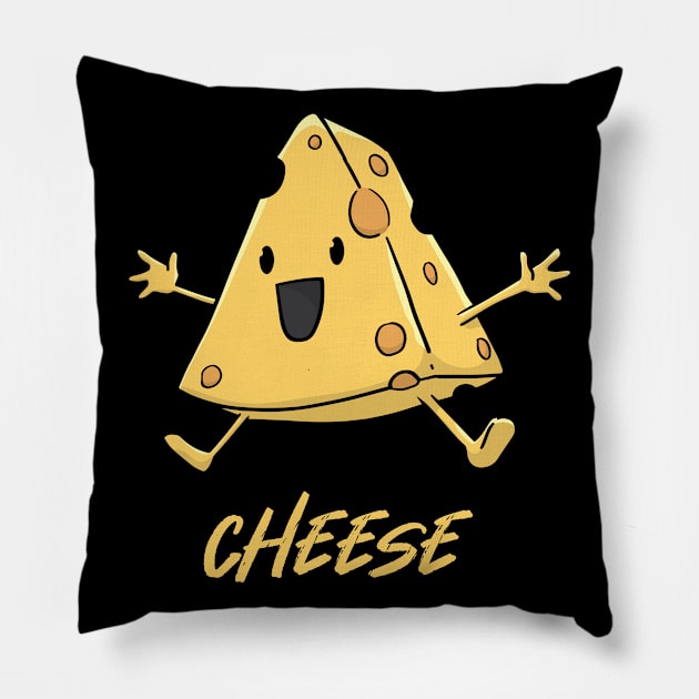 Cheese Lover Kawaii Pillow by KAWAIITEE