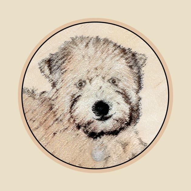 Soft Coated Wheaten Terrier Painting Original Art by Alpen Designs