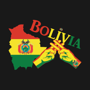 Handhashtag Bolivia iLove my Country T-Shirt