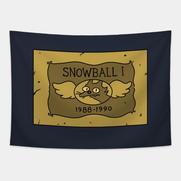 Snowball I Tapestry by TeeAguss