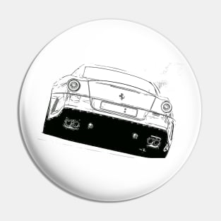 599 GTO Wireframe Pin