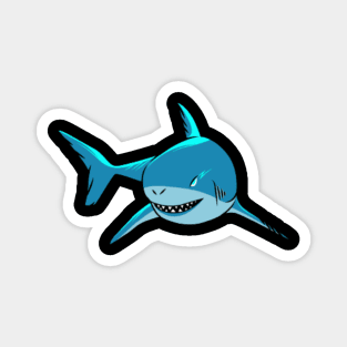 Shark Swimming - Boy TShirt Magnet