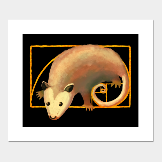 Fibonacci Spiral Opossum | Possum in Golden Ratio Spiral - Opossum - Posters and Art Prints | TeePublic Fibonacci Spiral Opossum | Possum in Golden Ratio Spiral - Opossum - Posters and Art Prints | TeePublic