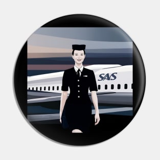 scandinavian stewardess Pin