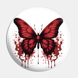 butterfly and blood Pin