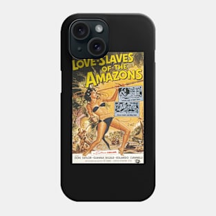 Vintage Drive-In Movie Poster - Love Slaves of the Amazons Phone Case