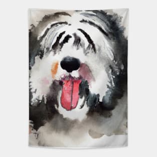 Tibetan Terrier Watercolor - Dog Lovers Tapestry