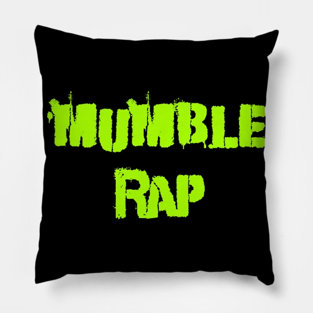 Mumble rap Pillow by Erena Samohai