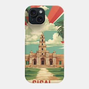 Sisal Yucatan Mexico Vintage Tourism Travel Retro Phone Case