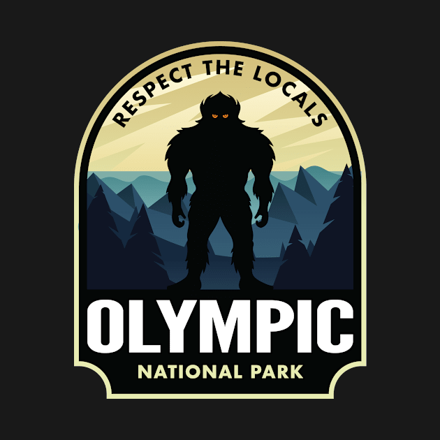 Olympic Washington Bigfoot Sasquatch by HalpinDesign