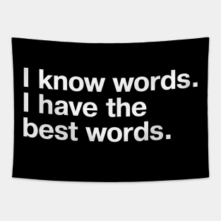 I know words. I have the best words. Tapestry