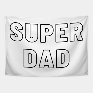 Super Dad Hollow Typography Tapestry