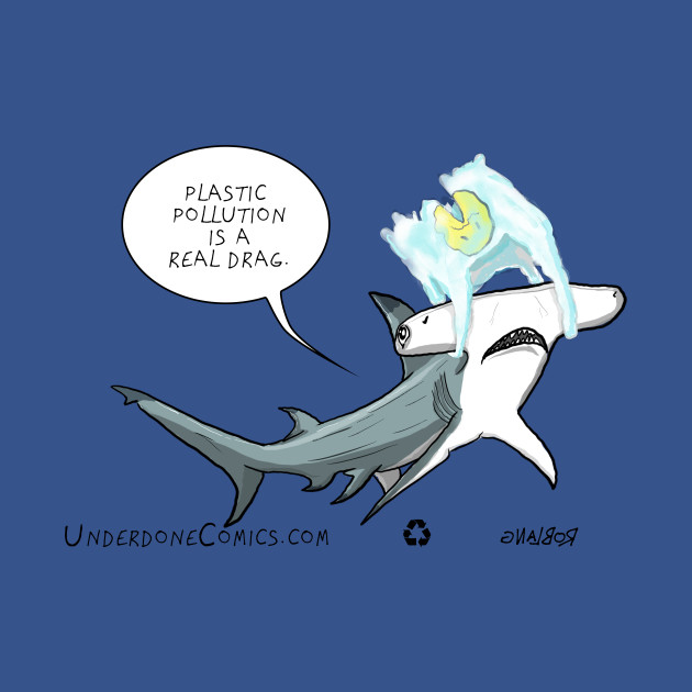 Hammerhead Shark Plastic Bag Drag Hammerhead Shark Conservation Comic