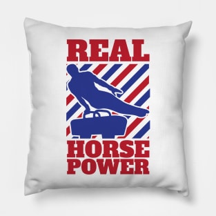 Gymnastic Pommel Horse Spinner, Male Gymnast Real Horse Power Pillow