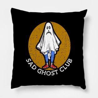 Sad Ghost Club Sadness Art Unhappy Depressed Heartbroken Pillow