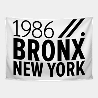 Bronx NY Birth Year Collection - Represent Your Roots 1986 in Style Tapestry