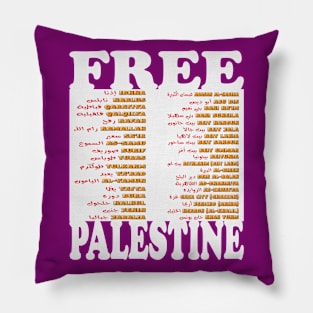 Free Palestine,Palestine cities, Palestine solidarity,Support Palestinian artisans,End occupation Pillow