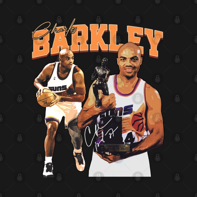 Charles Barkley The Chuck Basketball Legend Signature Vintage Retro 80s 90s Bootleg Rap Style by CarDE