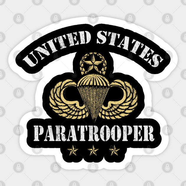 United States Paratrooper Airborne Veterans Gift - United States Paratrooper - Sticker
