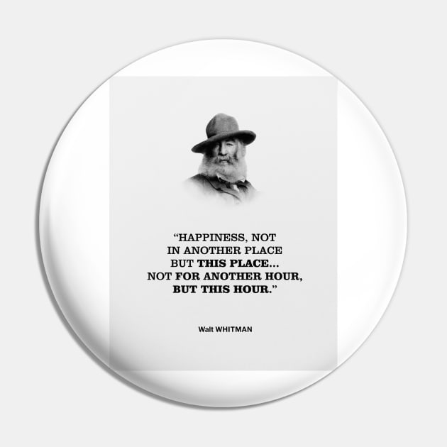 Walt Whitman Positive thinking Quote Pin by klsnewsom