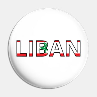 Drapeau Liban Pin