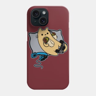 Gamer Cat Burrito Game Loading Paused Phone Case