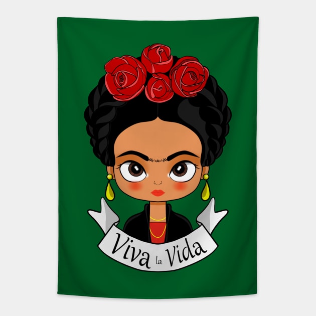 VIVA LA VIDA Tapestry by MAYRAREINART