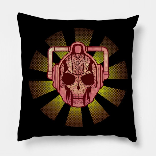 Skullermen - Upgrade Now Pillow by Boulinosaure