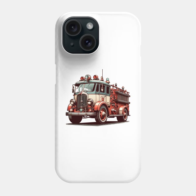 Fire Truck Phone Case by Vehicles-Art