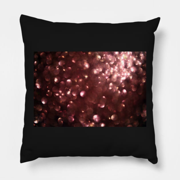 Dark Pink Sparkles Pillow by Eliza-Grace