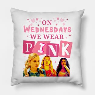 On Wednesdays We Wear Pink Mean Girls Pillow