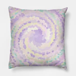 Diamond Swirl of Diamond Unicorn Dots Pattern Pillow