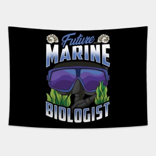 Cute Future Marine Biologist Biology Student Tapestry