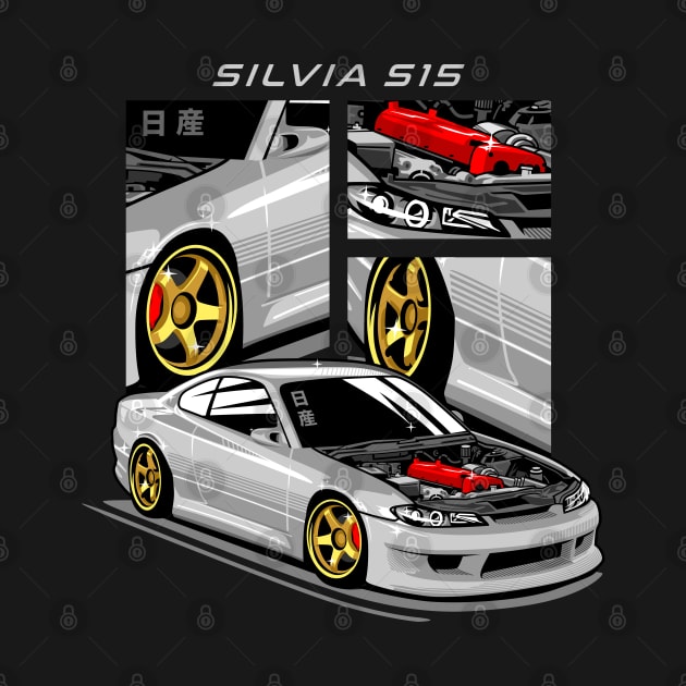 JDM car nissan silvia S15 by celengan