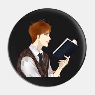 Reading Book Pin