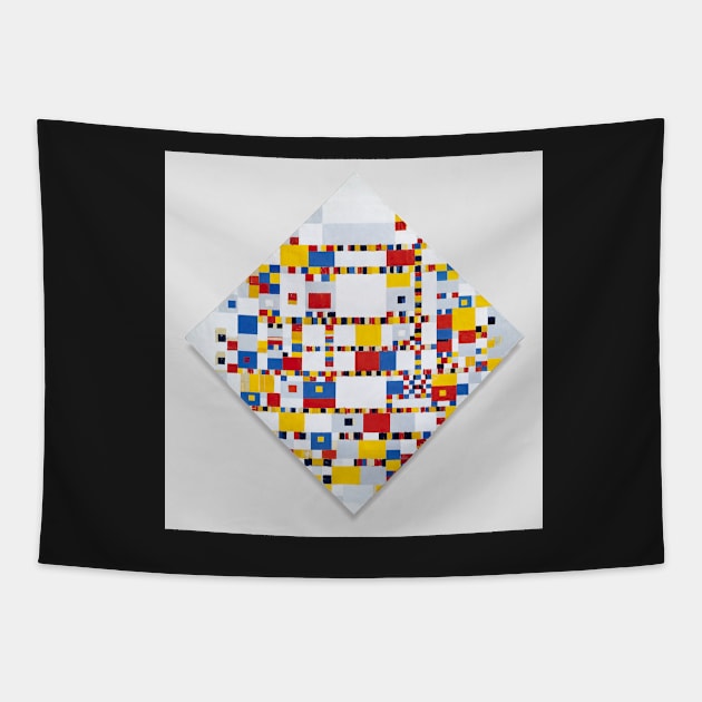 Victory Boogie Woogie by Mondrian Tapestry by MurellosArt