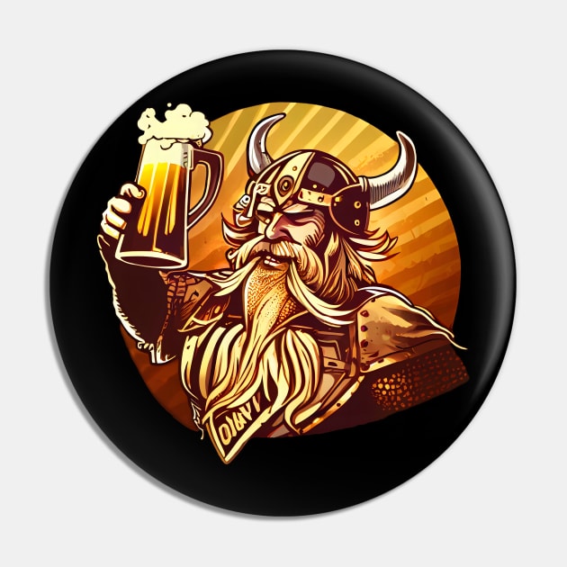 Beer Drunken Viking One Pin by MLArtifex