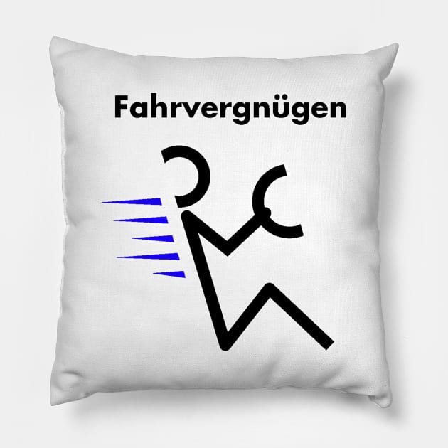 Fahrvergnügen Pillow by Sanek