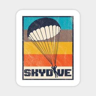 skydive retro Magnet